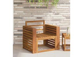 2 Massief Houten Armleuningen Bruin Acaciahout - 40% Korting