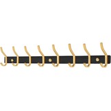 2x RVS Wandkapstok met 8 Dubbele Haken - 59 cm - 33% Korting