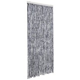 Vliegengordijn Chenille Zilver 90x200 cm - 33% Korting!