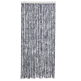 Vliegengordijn Chenille Zilver 90x200 cm - 33% Korting!