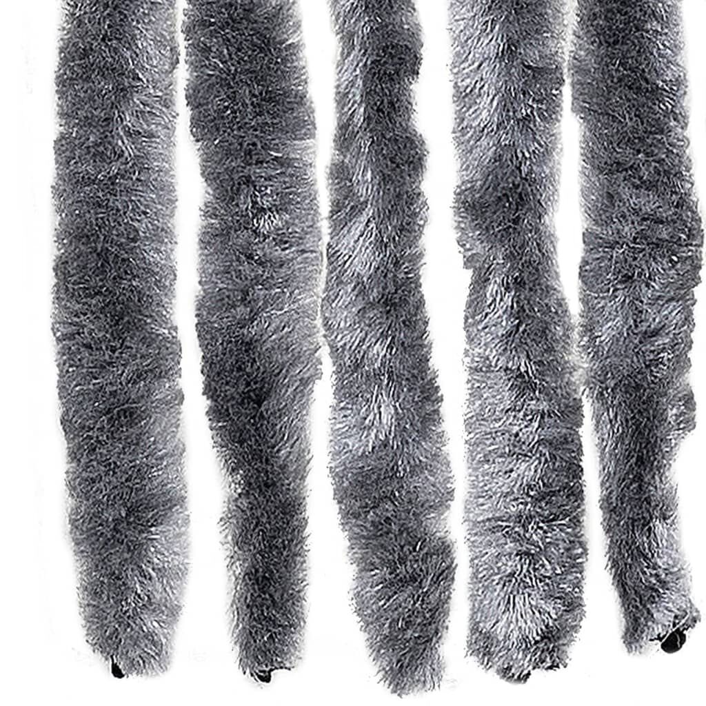 Vliegengordijn Chenille Zilver 90x200 cm - 33% Korting!