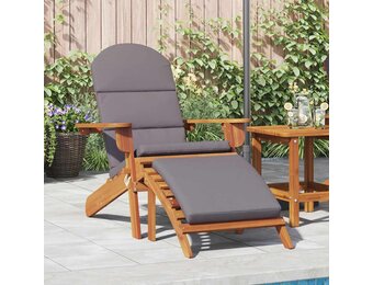 vidaXL Tuinstoel Adirondack met voetensteun massief acaciahout