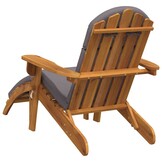 vidaXL Tuinstoel Adirondack met voetensteun massief acaciahout