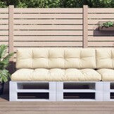Palletkussens Set 2 st. Crèmekleurig - 34% Korting