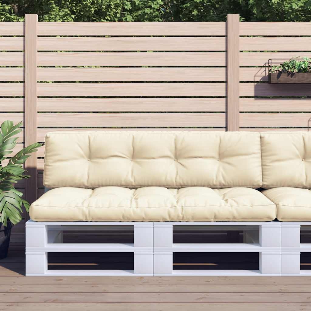 Palletkussens Set 2 st. Crèmekleurig - 34% Korting
