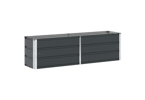 Plantenbak Antraciet Staal 160x40x45cm - 40% Korting