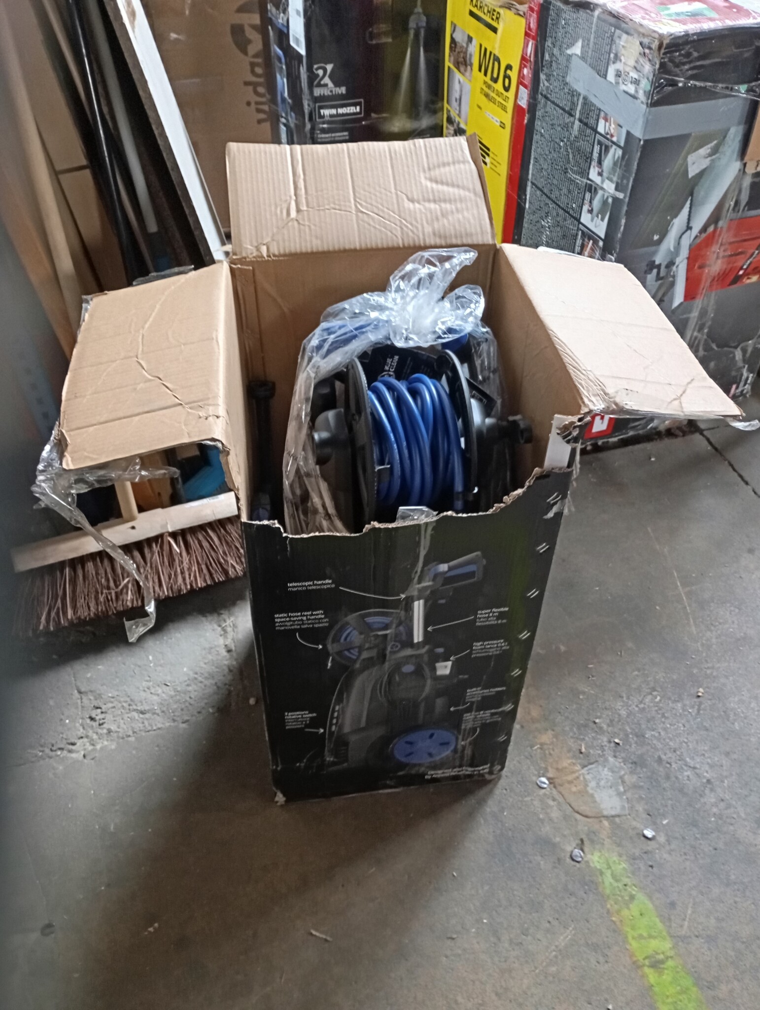 Hogedrukreiniger e-4 TWIN FLOW D 150 bar Blauw/Zwart - 59% Korting