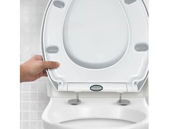 Witte Softclose WC-bril met snelsluiting - Universele Pasvorm - 31% Korting