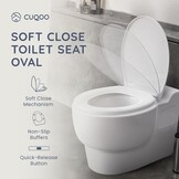 Witte Softclose WC-bril met snelsluiting - Universele Pasvorm - 31% Korting