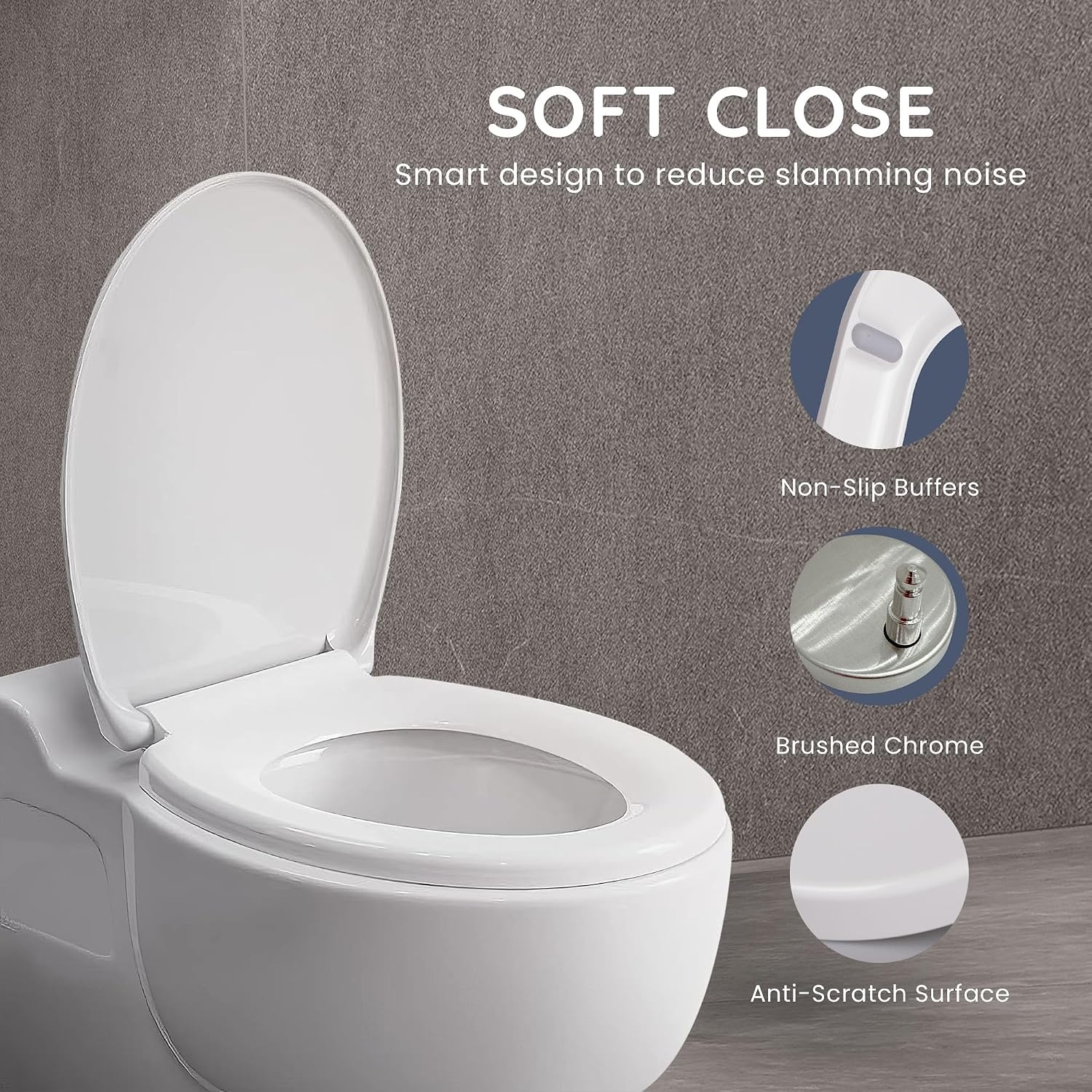 Witte Softclose WC-bril met snelsluiting - Universele Pasvorm - 31% Korting