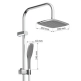 Douchesysteem 2-in-1 Chroom - 33% Korting