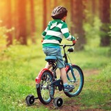 Zwarte Oefenwielen Kinderfiets 12-20 inch | 37% Korting | Zwaar Belastbaar, Extra Breed