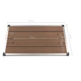 Buitendouchebak RVS 110x62 cm - Voordelig met 34% Korting!