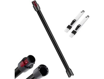 Telescopische Verlengbuis voor Dyson V7-V15 met 2-in-1 Borstel - Zwart (32% Korting!)
