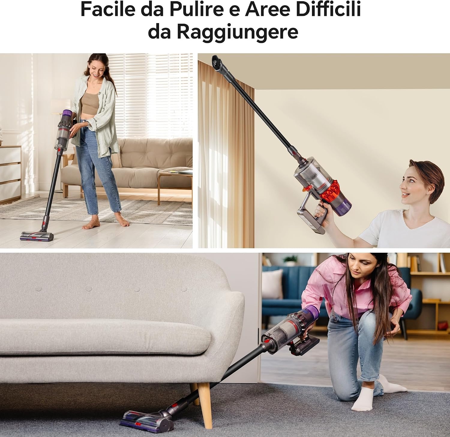 Telescopische Verlengbuis voor Dyson V7-V15 met 2-in-1 Borstel - Zwart (32% Korting!)