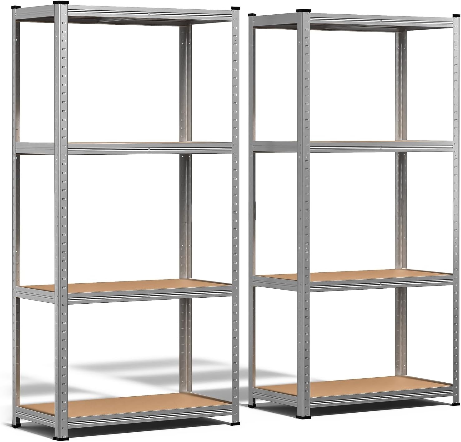 Set van 2 Stellingkasten 700kg | 80x40x160cm | 4 MDF Planken | 33% Korting