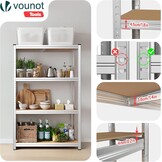 Set van 2 Stellingkasten 700kg | 80x40x160cm | 4 MDF Planken | 33% Korting