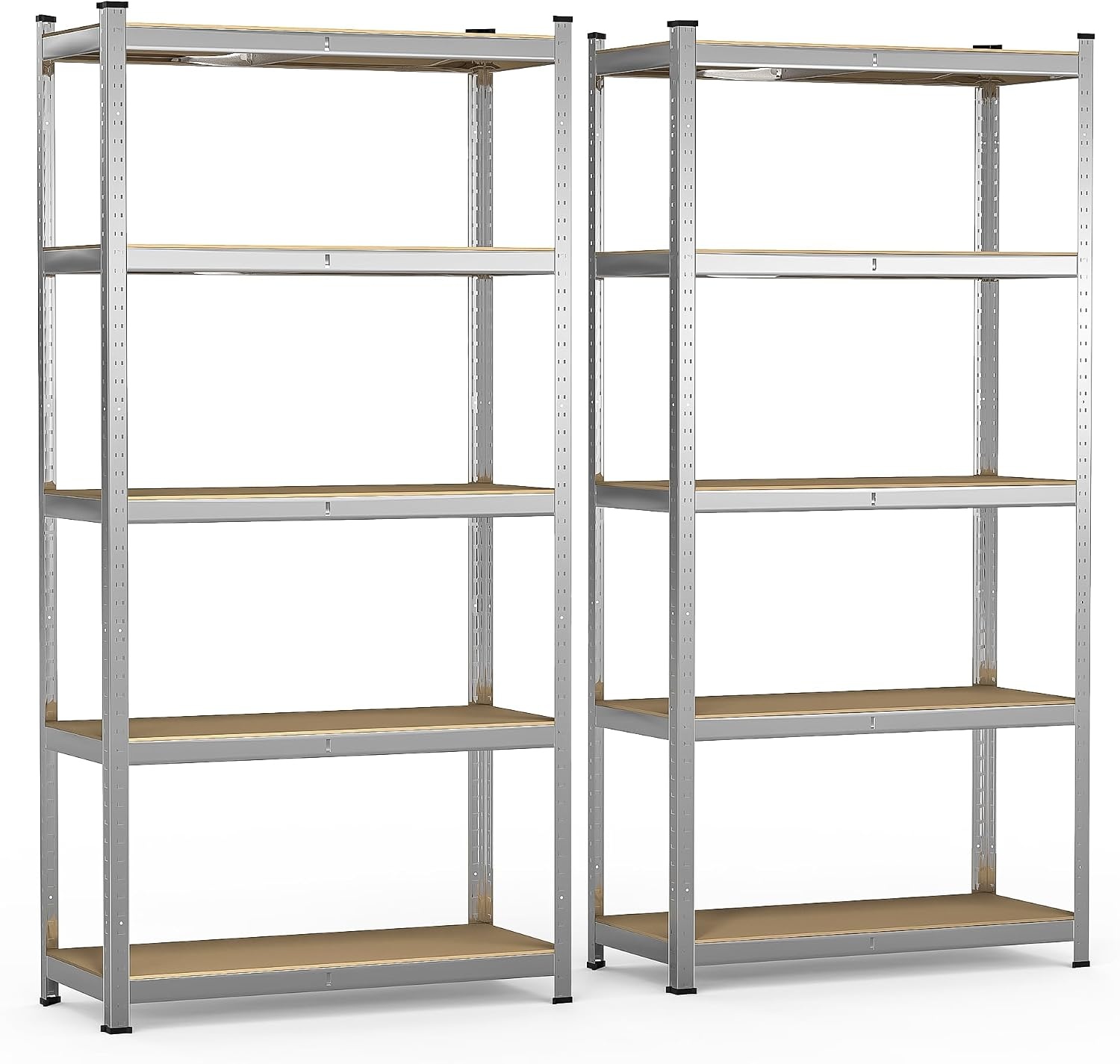 Set van 2 Stellingkasten 700kg | 80x40x160cm | 4 MDF Planken | 33% Korting