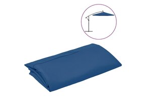 Azuurblauw Parasol Vervangdoek 300 cm - 32% Korting