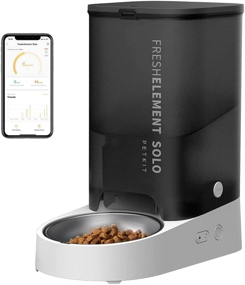 Automatische Voerbak 3L RVS voor Kat & Hond met App