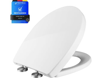 O-vormige Toiletbril Softclose & Snelsluiting - Wit - 32% Korting