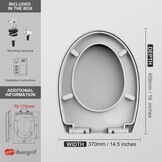 O-vormige Toiletbril Softclose & Snelsluiting - Wit - 32% Korting