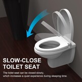 O-vormige Toiletbril Softclose & Snelsluiting - Wit - 32% Korting