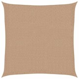 VidaXL Zonnezeil 2x2m HDPE Taupe - 32% Korting