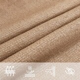 VidaXL Zonnezeil 2x2m HDPE Taupe - 32% Korting