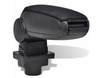 Autoarmsteun met Opbergvak, Zwart, 33% Korting, Geschikt voor Skoda Fabia MK1 (1999-2007)