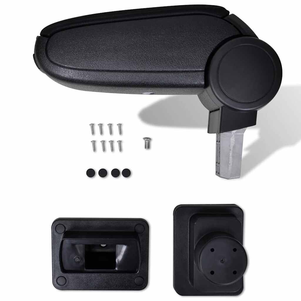 Autoarmsteun met Opbergvak, Zwart, 33% Korting, Geschikt voor Skoda Fabia MK1 (1999-2007)