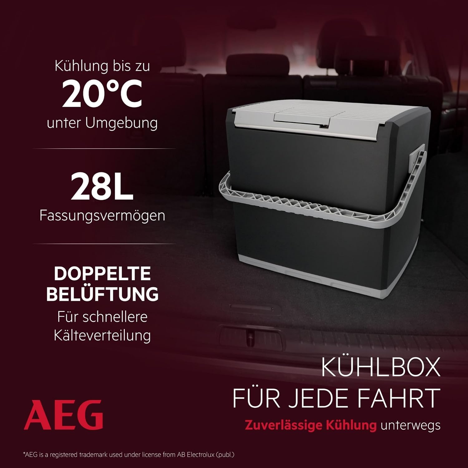 AEG Koelbox 28L Thermo-elektrisch - 34% Korting