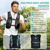 Hardloopvest met Drinkfles - Zwart - 32% Korting