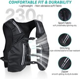 Hardloopvest met Drinkfles - Zwart - 32% Korting