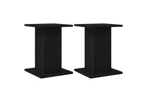 vidaXL Plantenstandaard 2 st Zwart Eiken 30x30x40 cm - 33% Korting