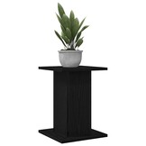 vidaXL Plantenstandaard 2 st Zwart Eiken 30 x 30 x 40 cm Bewerkt hout