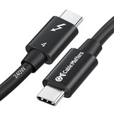 Thunderbolt 4 Kabel 0,8m - 40Gbps, 8K & 240W Opladen - 32% Korting!