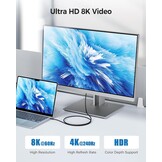 Thunderbolt 4 Kabel 0,8m - 40Gbps, 8K & 240W Opladen - 32% Korting!
