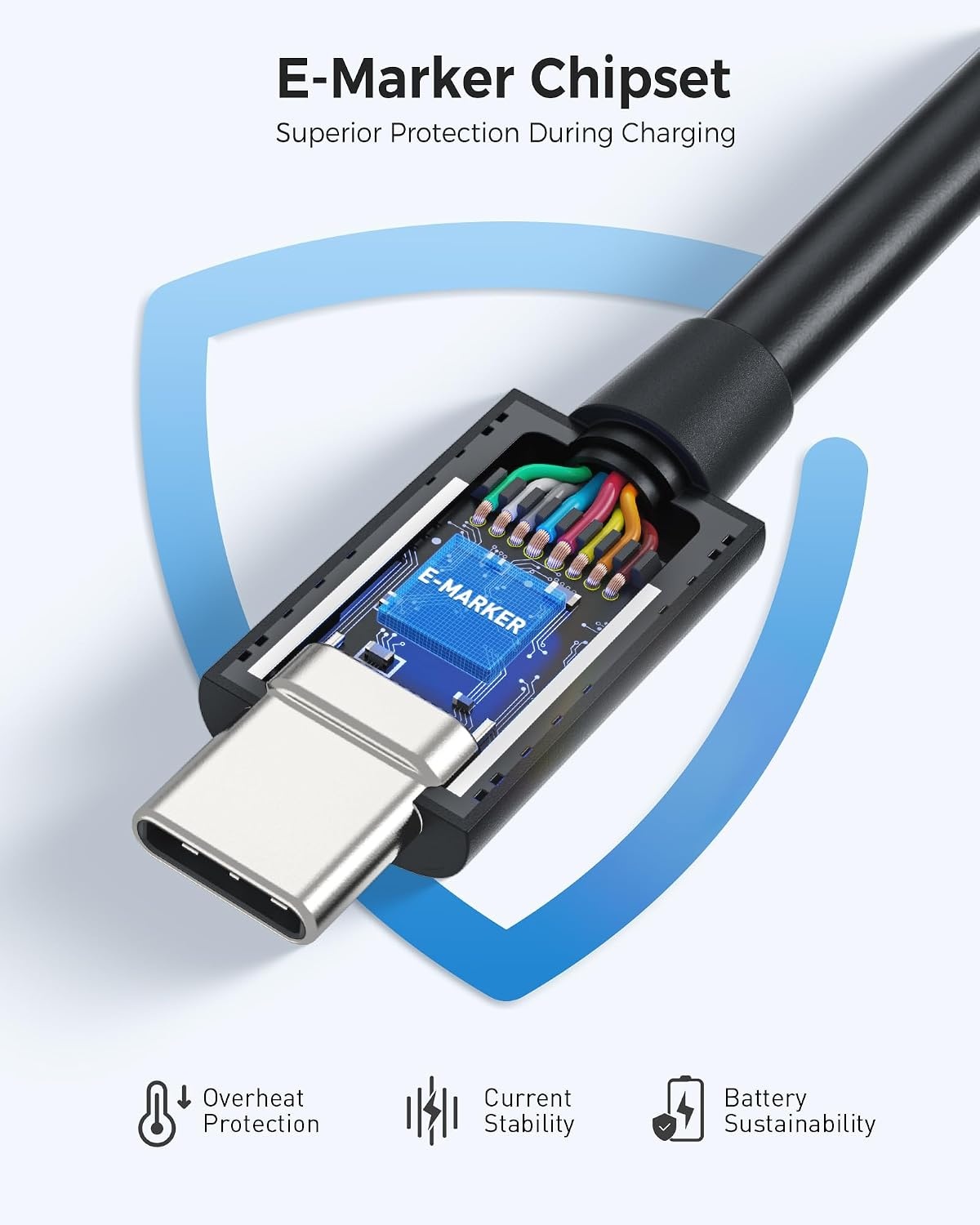 Thunderbolt 4 Kabel 0,8m - 40Gbps, 8K & 240W Opladen - 32% Korting!