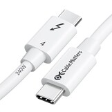 Thunderbolt 4 Kabel 0,8m - 40Gbps, 8K & 240W Opladen - 32% Korting!