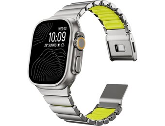 Titan Groen Apple Watch Band (42-49mm) met Magneetsluiting - 52% Korting