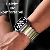 Titan Groen Apple Watch Band (42-49mm) met Magneetsluiting - 52% Korting