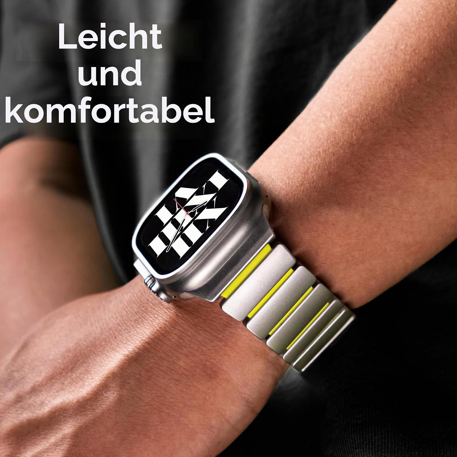 Titan Groen Apple Watch Band (42-49mm) met Magneetsluiting - 52% Korting