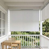 vidaXL Buitenrolgordijn UV-bescherming Wit 100 x 230 cm - 33% Korting