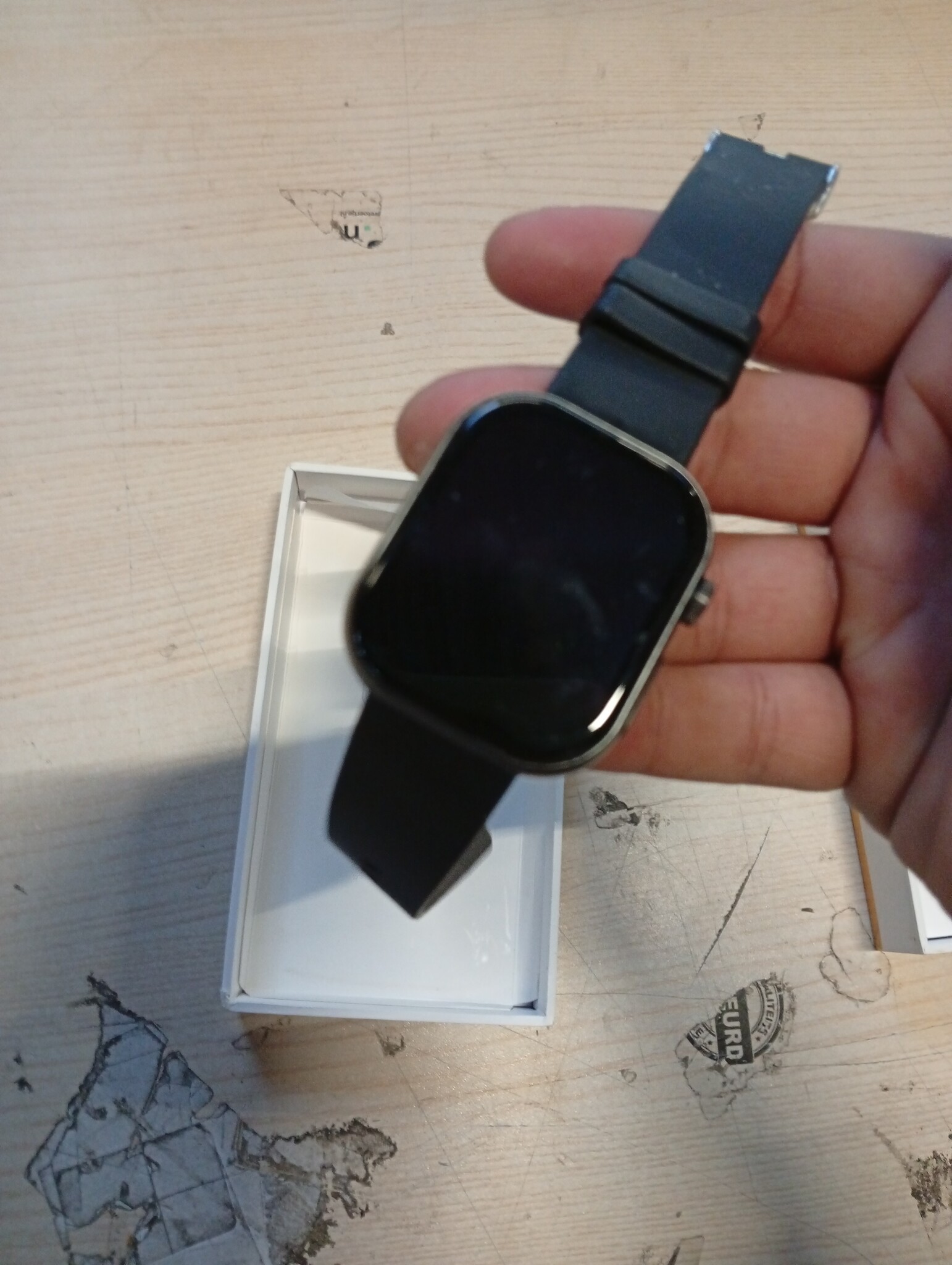 YUPENG Smartwatch 1,95 inch AMOLED - Fitness Tracker met Gezondheidsfuncties - Zwart