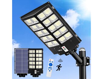 JAYNLT Zonne-energie Straatverlichting 8200W, IP67 Waterdicht, Bewegingssensor en Afstandsbediening