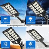 JAYNLT Zonne-energie Straatverlichting 8200W, IP67 Waterdicht, Bewegingssensor en Afstandsbediening