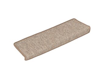 vidaXL Trapmatten 15 st 65x21x4 cm lichtbruin met rechthoekige rand