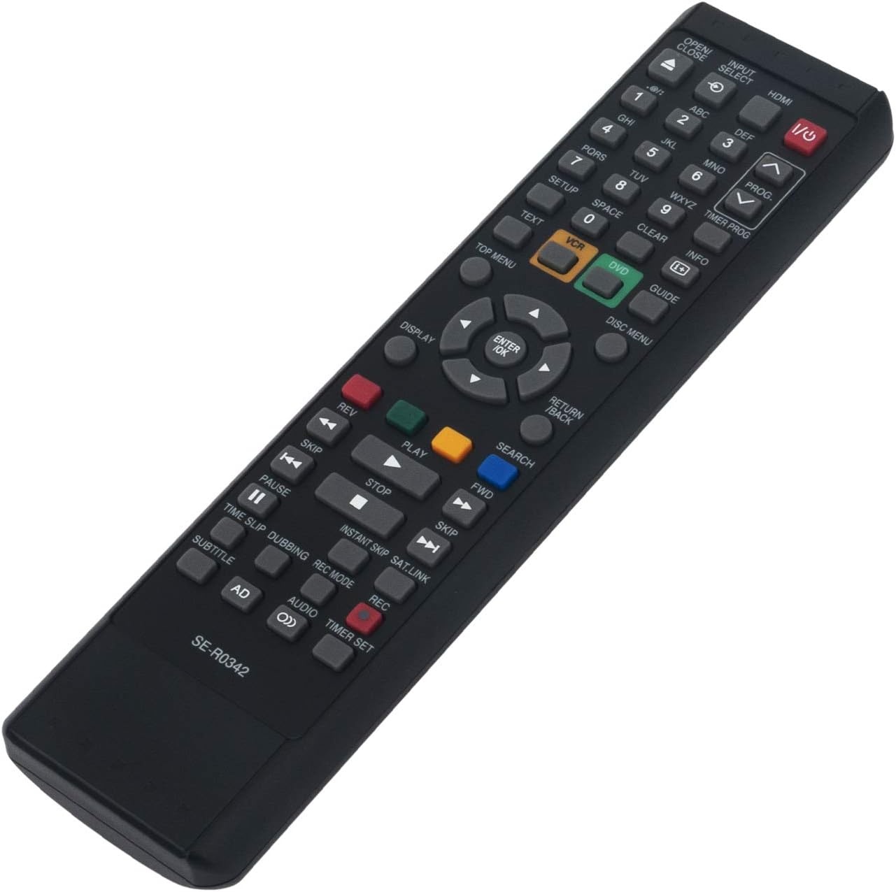 VINABTY Vervangende Afstandsbediening voor Toshiba DVD Recorder SE-R0342 - Zwart