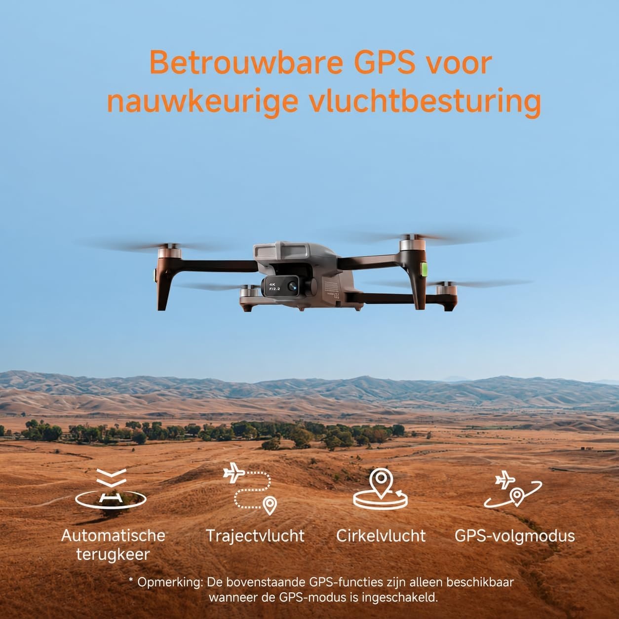 Drone S20 4K GPS - 41% Korting! Kinderen & Volwassenen